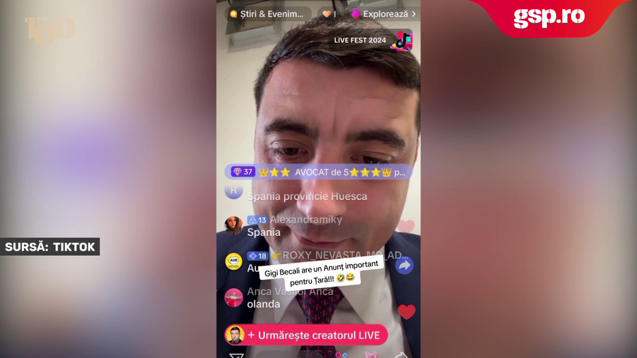 În ziua alegerilor, George Simion l-a contactat pe Gigi Becali. Discuția, transmisă în direct pe TikTok