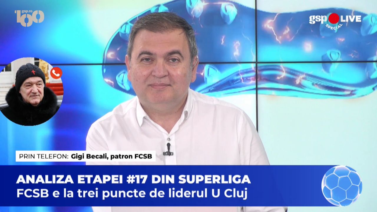 Gigi Becali, intervenție specială la GSP Live despre rezultatele alegerilor: „Am simțit o bucurie asemenea celei când Steaua a câștigat Liga Campionilor datorită victoriei lui Georgescu”