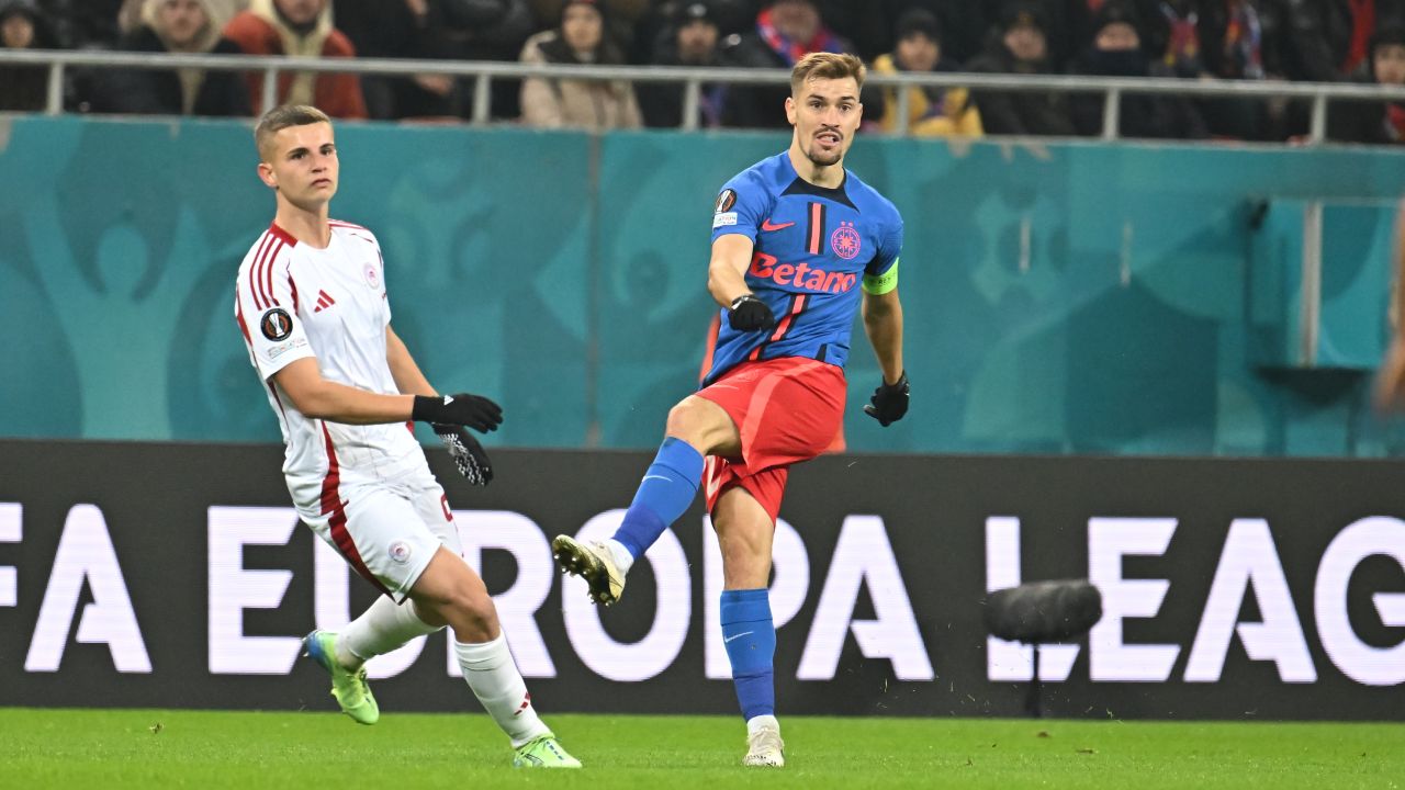 Concluzia grecilor după prima repriză a meciului FCSB – Olympiacos: „A fost la înălțimea partidei!”