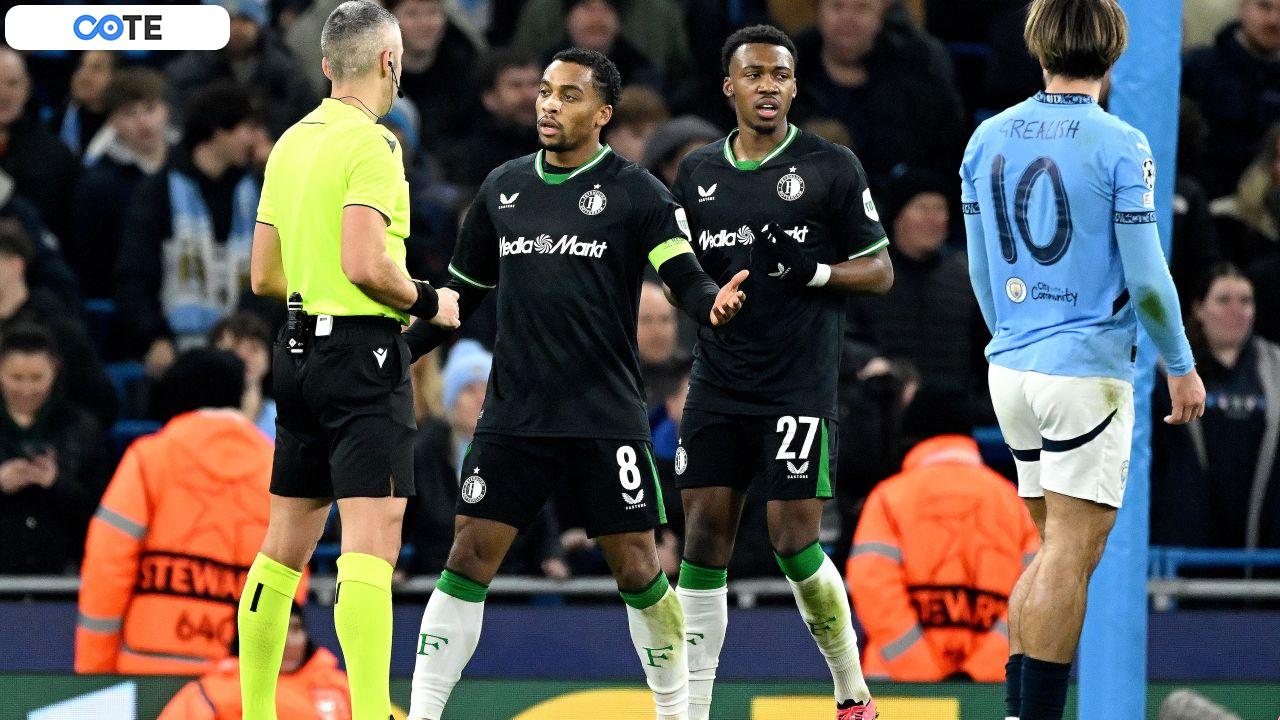Wesley Sneijder, reacție vehementă după penalty-ul acordat de Radu Petrescu în meciul Manchester City – Feyenoord: „Foarte stupid!”
