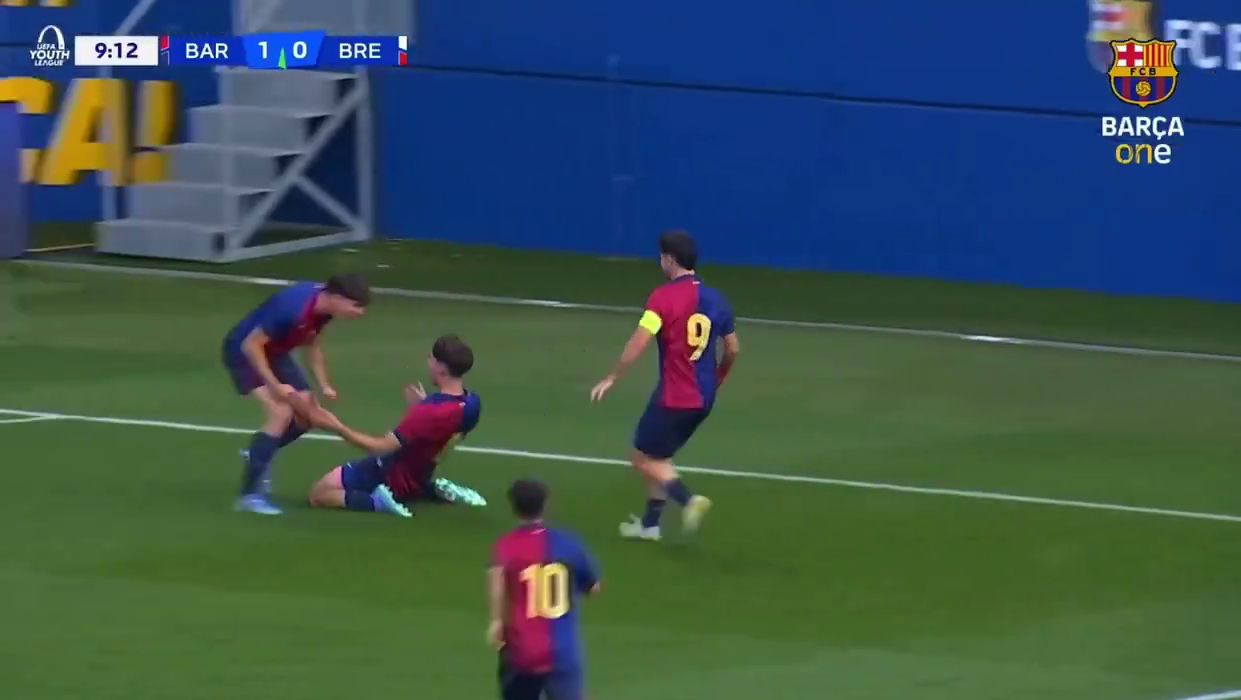Un român stabilește standarde la FC Barcelona! Leo Saca a marcat primul gol împotriva lui Brest în Youth League
