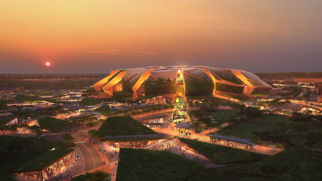 „Bijuteriile” arabilor pentru Cupa Mondială 2034: un „vulcan”, o arenă la 350 de metri altitudine și un stadion de cristal