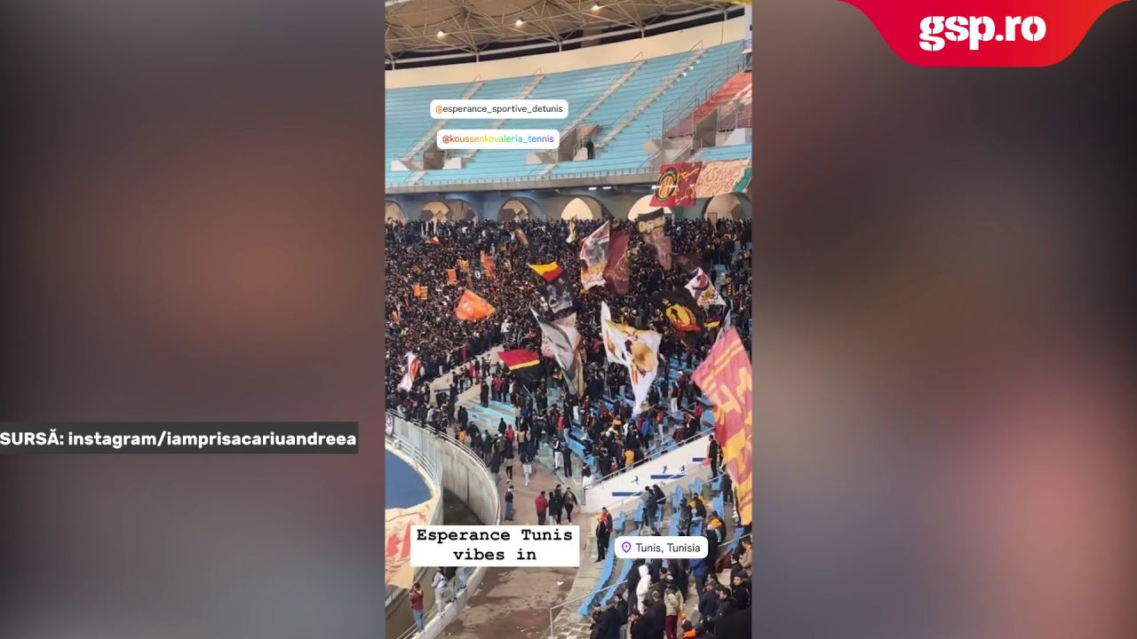 Andreea Prisăcariu, prezentă în tribune la meciul lui Reghecampf din Liga Campionilor Africii