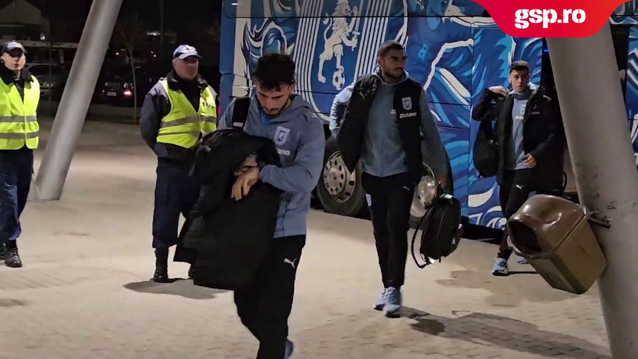 Universitatea Craiova – Dinamo. Autocarul oltenilor a sosit la stadionul „Ion Oblemenco”