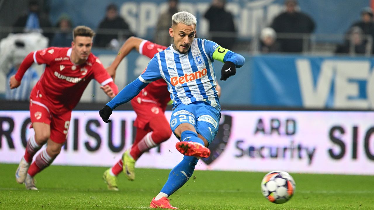 Universitatea Craiova – Dinamo 1-1: început spectaculos în repriza a doua, cu reușita lui Boateng