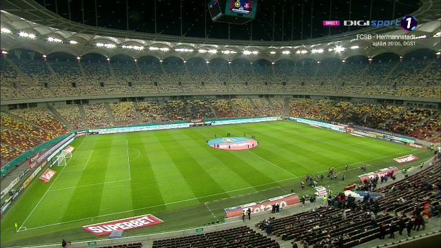 Aspectul tribunelor Arenei Naționale cu câteva minute înainte de FCSB – Hermannstadt