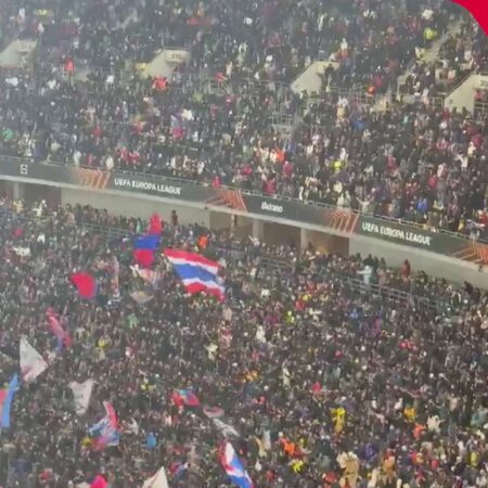 Arena Națională, în picioare după ce FCSB a înscris primul gol în fața lui PAOK
