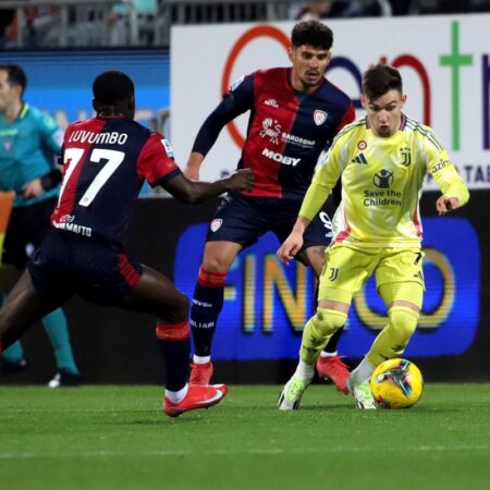 GALERIE FOTO: Cagliari a pierdut la limită pe teren propriu cu Juventus, cu Florinel Coman și Răzvan Marin introduși în repriza a doua » Clasamentul din Serie A