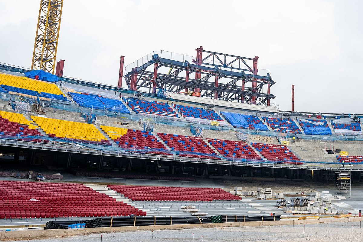 Noul Camp Nou prinde viață! Imagine extraordinare de pe șantierul stadionului FC Barcelona