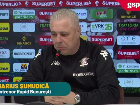 Marius Șumudică, referitor la calificarea Rapidului în Play-off: „A fost al doilea meu obiectiv. Un rezultat important care ne impune responsabilitate!”