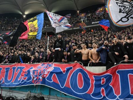 FCSB, te iubesc: confruntarea cu Lyon, printre cele mai urmărite meciuri din Liga Europa. Ce poziție a ocupat?