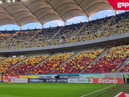 Imagini de la Arena Națională cu 2 ore înainte de meciul FCSB – Universitatea Craiova