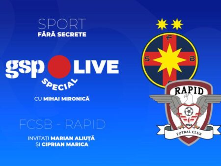 Rapid » Start incendiar în play-off! Marian Aliuță și Ciprian Marica, invitați speciali la GSP Live