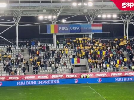 România U21 – Olanda U21. „Deșteaptă-te, române!” răsună pe stadionul Arcul de Triumf