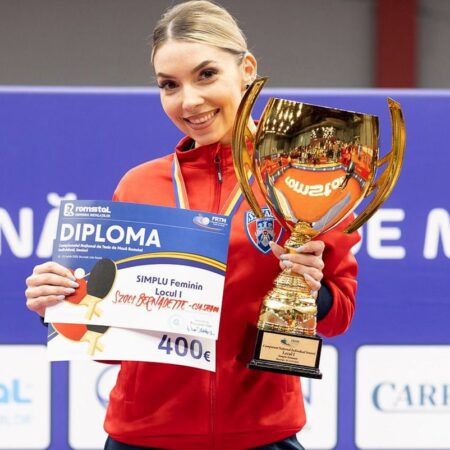 Fără rival! Bernadette Szocs a câștigat titlul de campioană națională la simplu pentru a șaptea oară consecutiv.