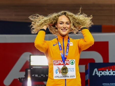 Primul titlu individual semnificativ din carieră pentru sprintera olandeză la Campionatul European Indoor