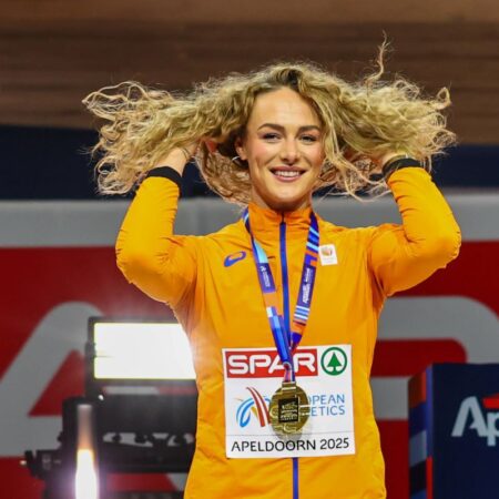 Primul titlu individual semnificativ din carieră pentru sprintera olandeză la Campionatul European Indoor