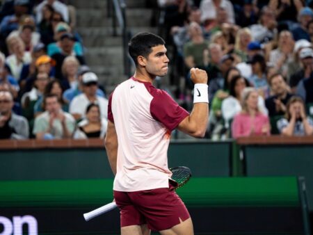 Carlos Alcaraz a ajuns în semifinale la Indian Wells pentru a patra oară consecutiv + mesajul său pe camera de filmat