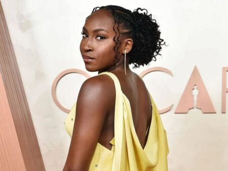 GALERIE FOTO: Coco Gauff a impresionat pe covorul roșu la ceremonia Premiilor Oscar + cine ar putea să joace rolul de actor sau actriță dintre colegii ei de circuit