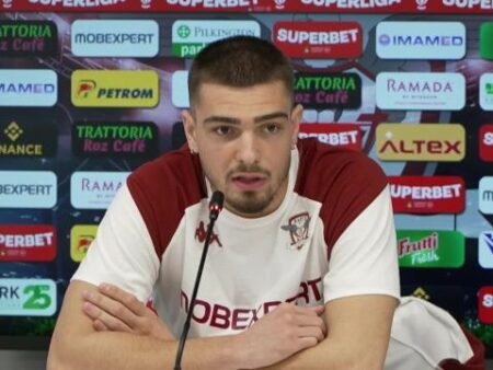 Denis Ciobotariu aspiră la titlu cu Rapid: “Trei puncte cu FCSB și sunt sigur că ne putem gândi la el”