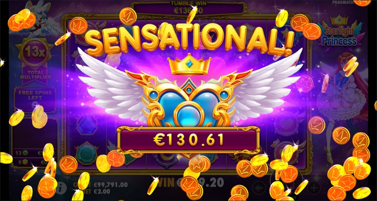 Starlight Princess slot Sensational win