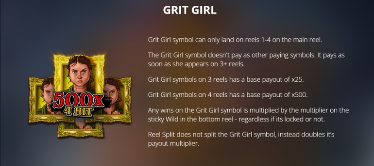 True Grit Redemption simbol cu cele mai mari câștiguri din joc