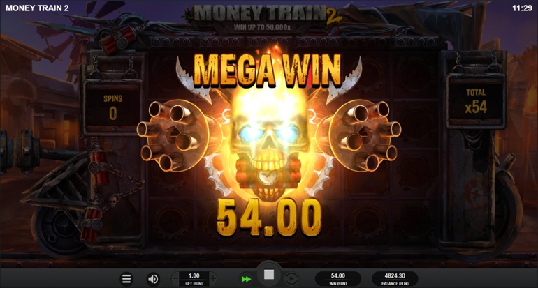 Money Train 2 mare câștig