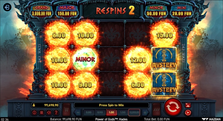Power of Gods: Hades - Bonus re-spins