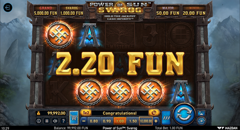 Puterea Soarelui: Svarog câștig la slot