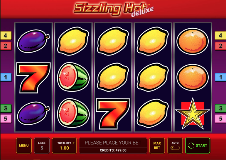 Sizzling Hot Deluxe are design HD