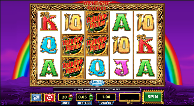 Simboluri suprapuse Rainbow Riches