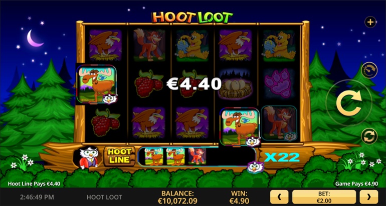 Hoot Loot & Hoot Line câștig