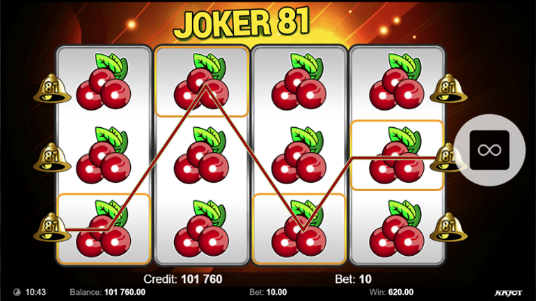 Joker 81 simboluri stivuite