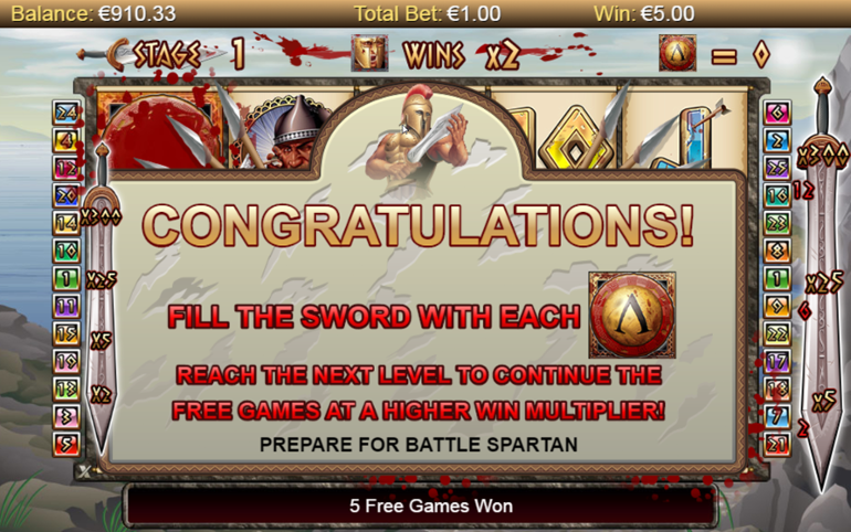 300 Shields slot 3 scatters activat