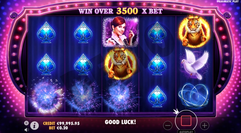 Câștig la slotul Vegas Magic