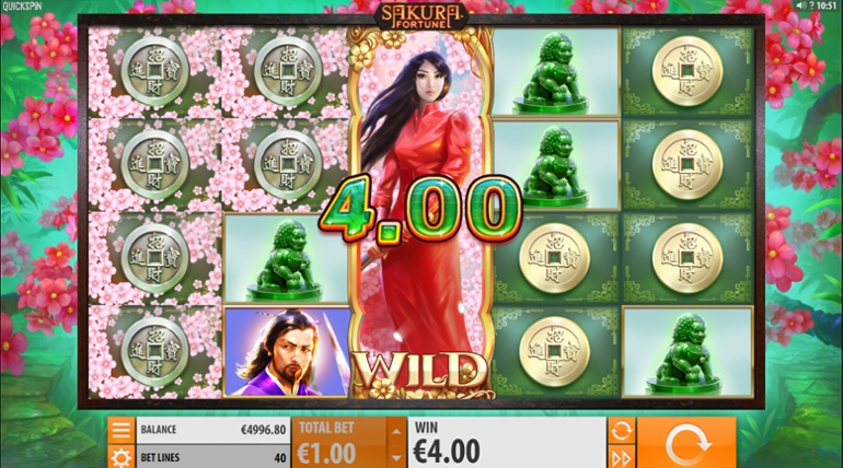 Sakura Fortune & Stacked Wild win
