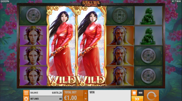 Sakura Fortune with re-spin feature