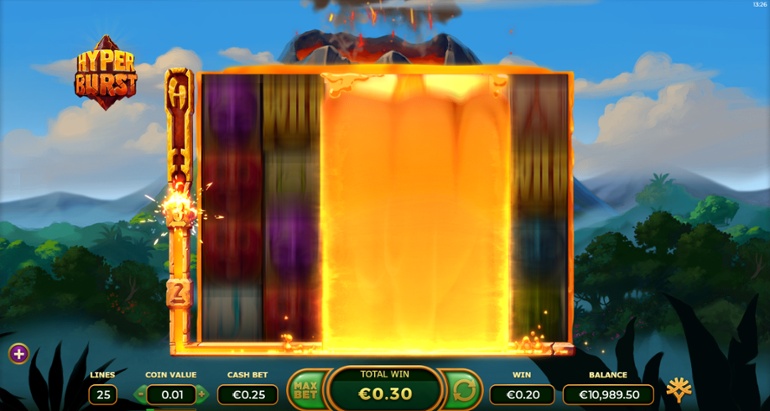Hyper Burst expandarea rolelor & bonusul respin