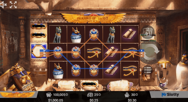 Treasures of Egypt win