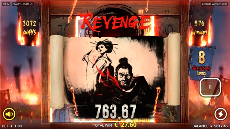 Bushido Ways cu câștig mare