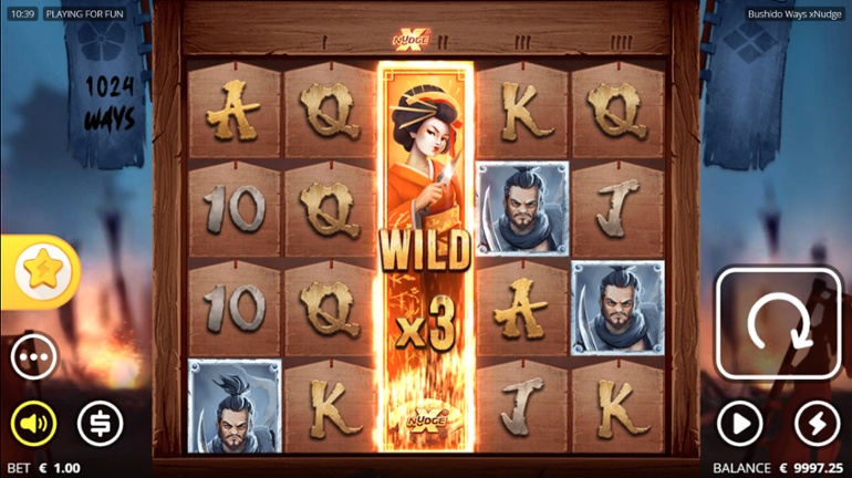 Bushido Ways & xNudge Wild Symbol
