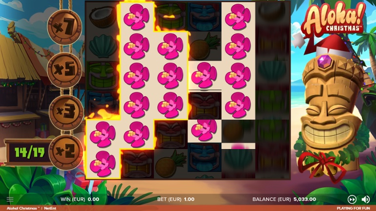Aloha! Crăciun Sticky Win-respins