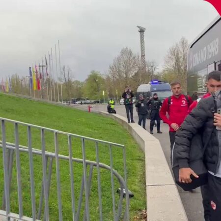 Rapid – Dinamo » Autocarul „câinilor” a sosit la Arena Națională pentru derby-ul de diseară