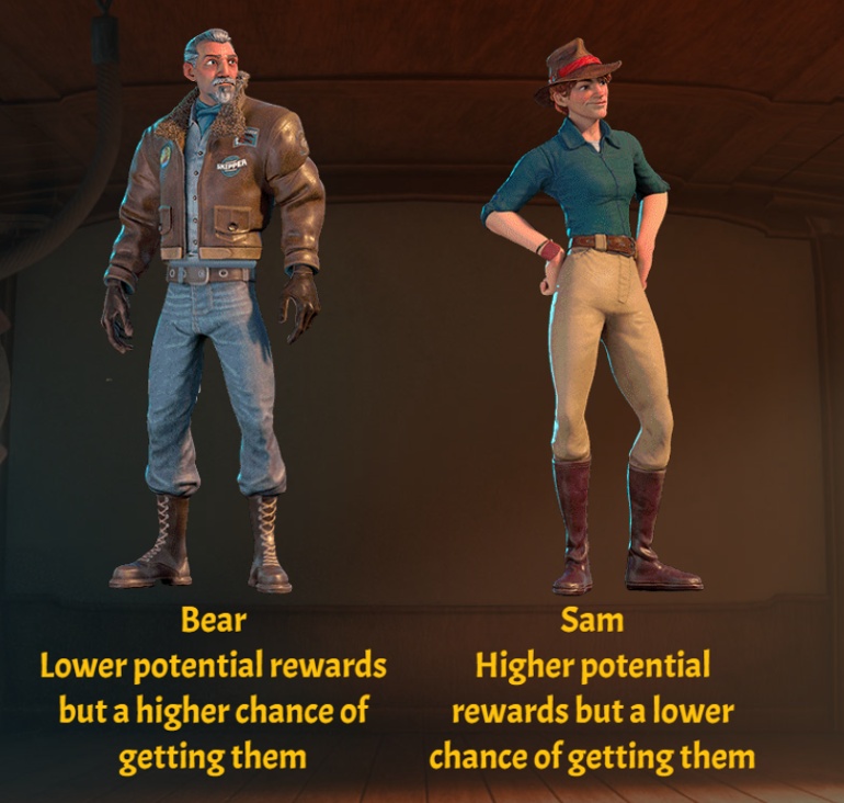 Jackpot Raiders treasure hunter choice