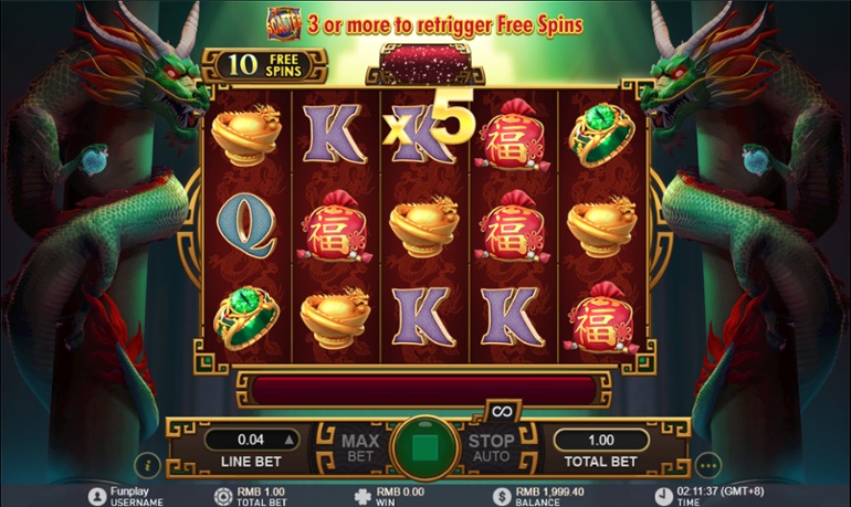 Fortune Dragon - Câștig Multiplicator