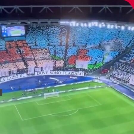 Scenografia impresionantă a fanilor lui Lazio pentru derby-ul cu Roma: o reprezentație de neuitat a lazialilor