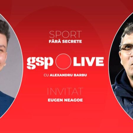 Astăzi, la GSP Live: Eugen Neagoe a fost în studio pentru a analiza Craiova