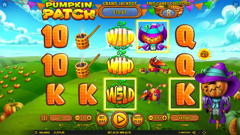 Simbolul Wild Expanding din Pumpkin Patch