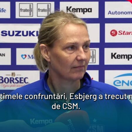 Helle Thomsen înaintea sferturilor de finală ale EHF Champions League cu Esbjerg: „Consider că ele au avantajul”