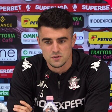 Alexandru Pașcanu, conferință de presă înainte de Rapid – U Cluj: „A fost o săptămână neobișnuită, moartea lui Aaron ne-a lăsat pe toți șocați”